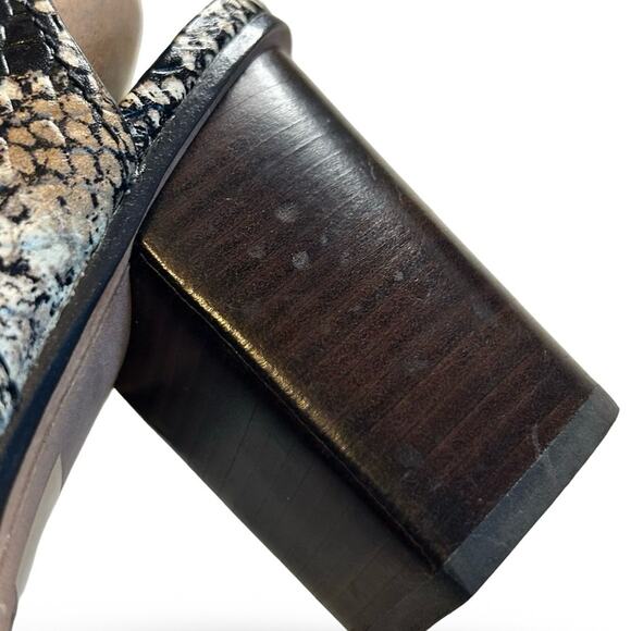 Coach Black and Gray Snake Print Sandals - Picture 9 of 10